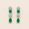 Orquídea-Verde Earrings