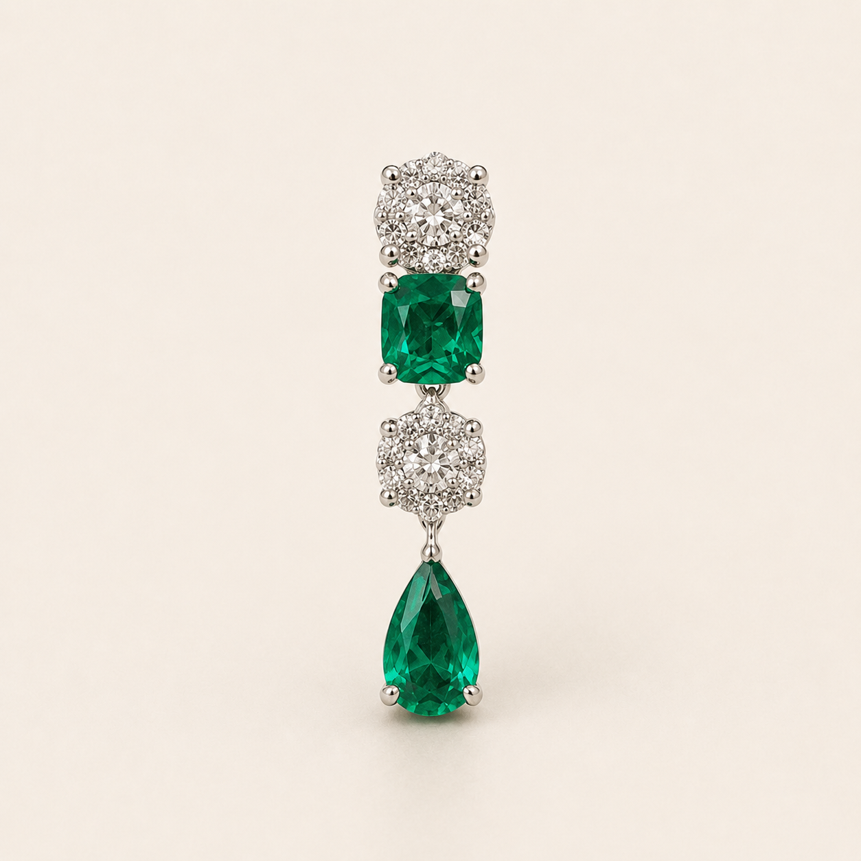 Orquídea-Verde Earrings