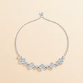 Pulseira de Prata S925 com Moissanite Estrela Ajustável 24 cm