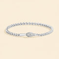 Pulseira Snake Lock em Prata 925 com Moissanite Certificado | ATTAGEMS