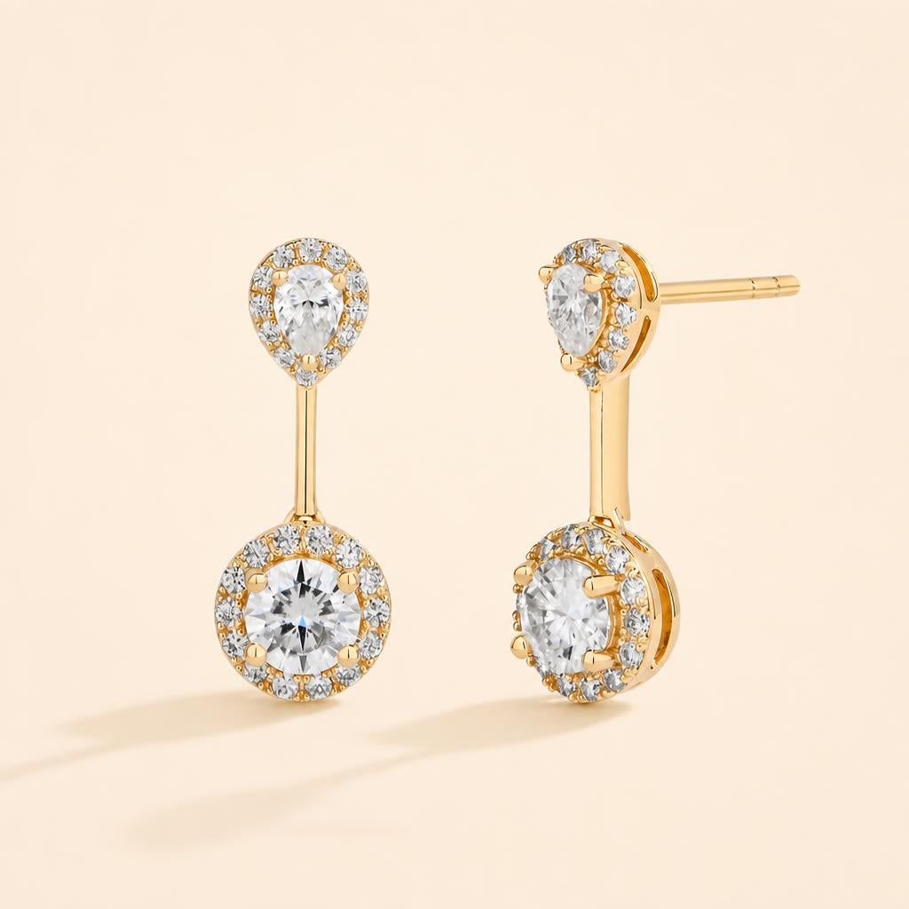 Cascata Earrings - imagem tratada por IA