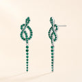 Jiboia-Esmeralda Earrings - imagem tratada por IA