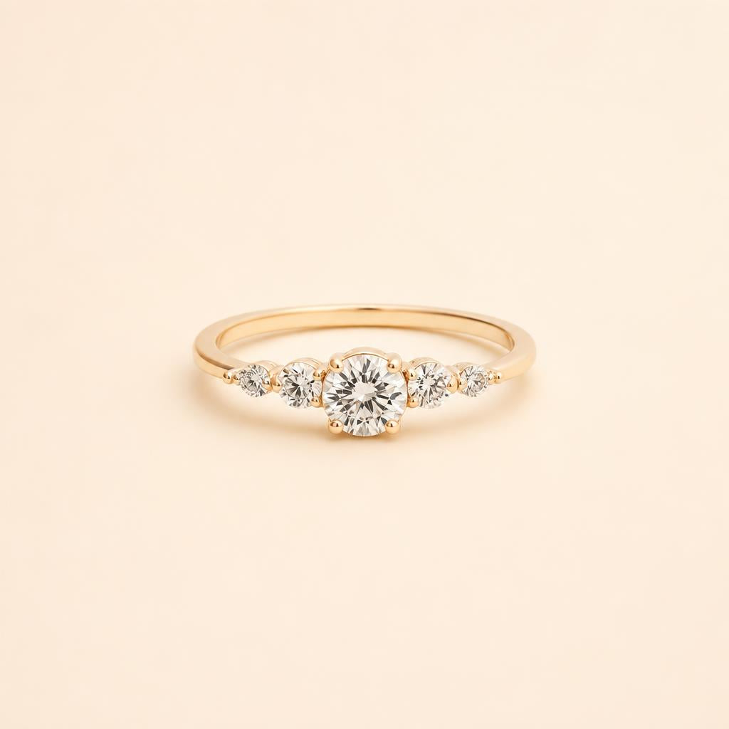 Sol Dourado Ring - imagem tratada por IA